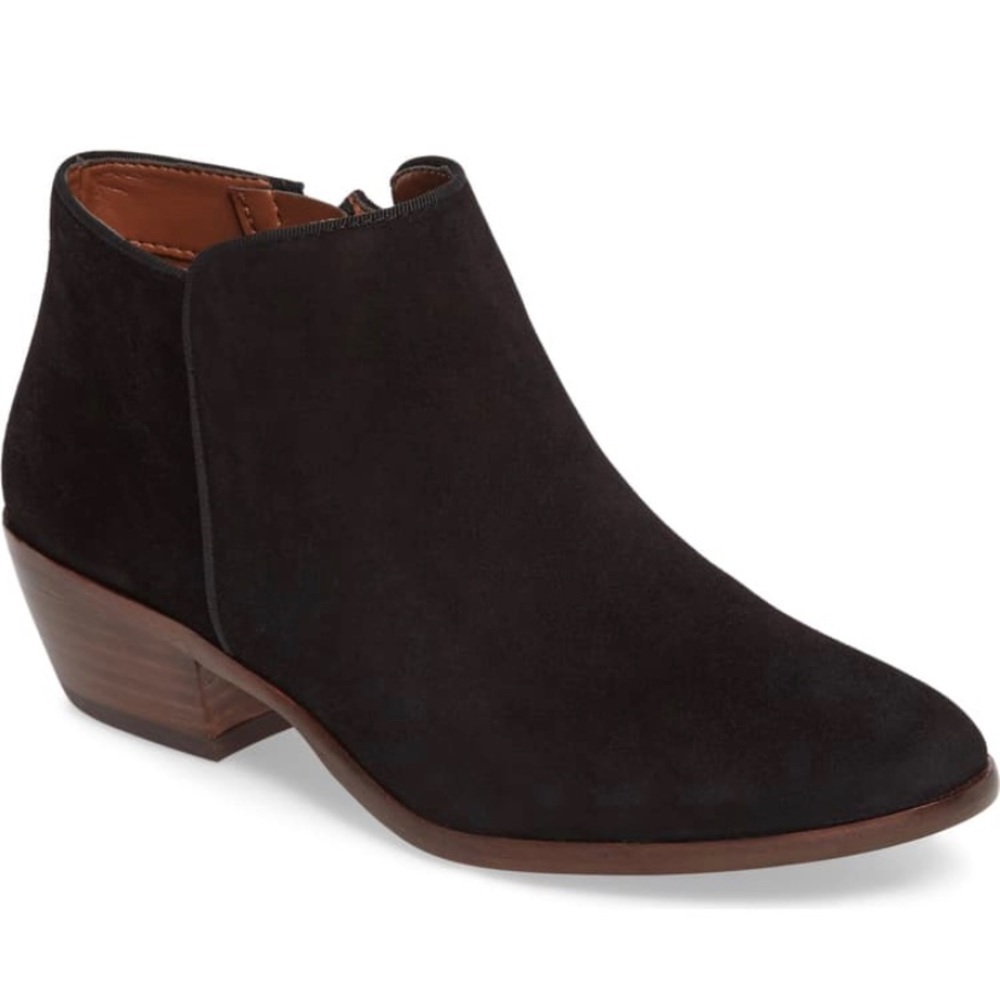 Sam Edleman Black Suede Petty Booties